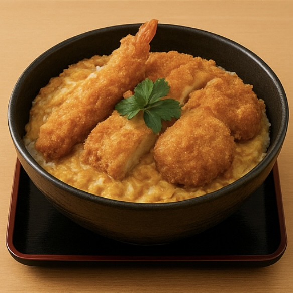 ミックスフライかつ丼